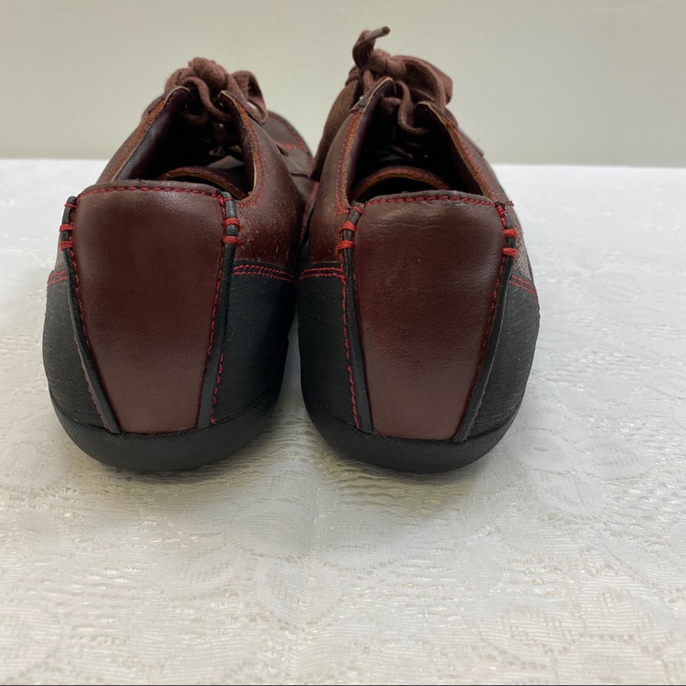 Clark’s Artisan Women’s Shoes Size 7 1/2 M Red color shade leather casual - Picture 4 of 8